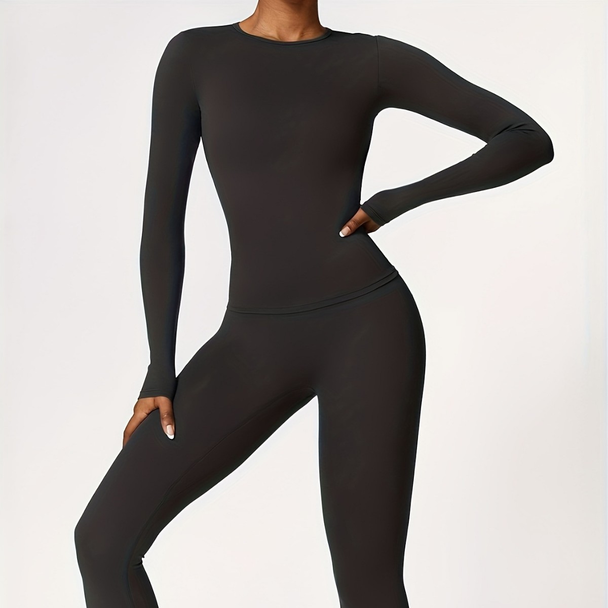 Yoga & Fitness Classes By Niharika Zirakpur Reviews - Nauwsluitend yogapak, slank, lang mouwloos, voor