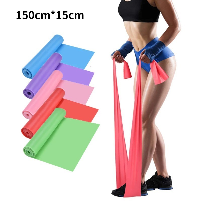 Yoga Fitness Stretching Strap - Natuurlijke Latex Resistance Bands, elastische trainingsbanden