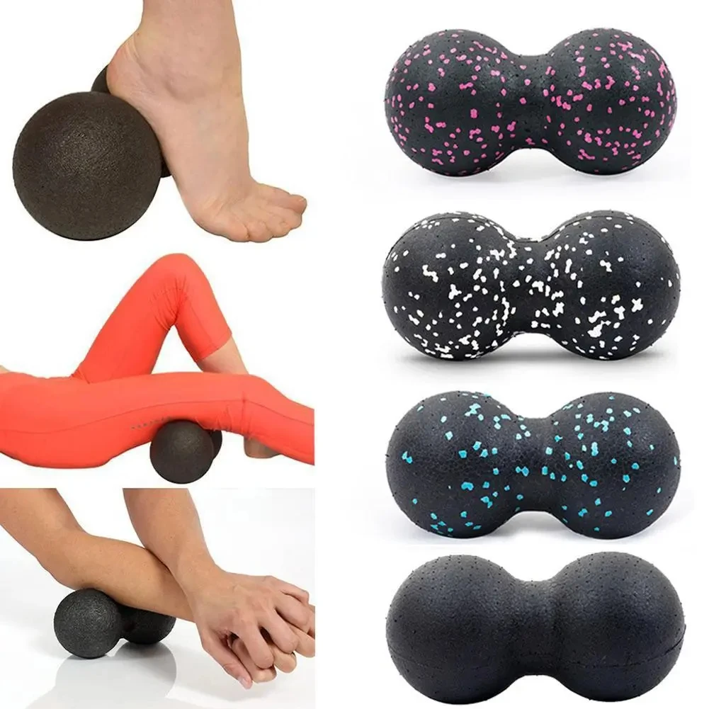 Yoga Fitness Ball - Yoga Massage Rollerbal Peanut Double Lacrosse
