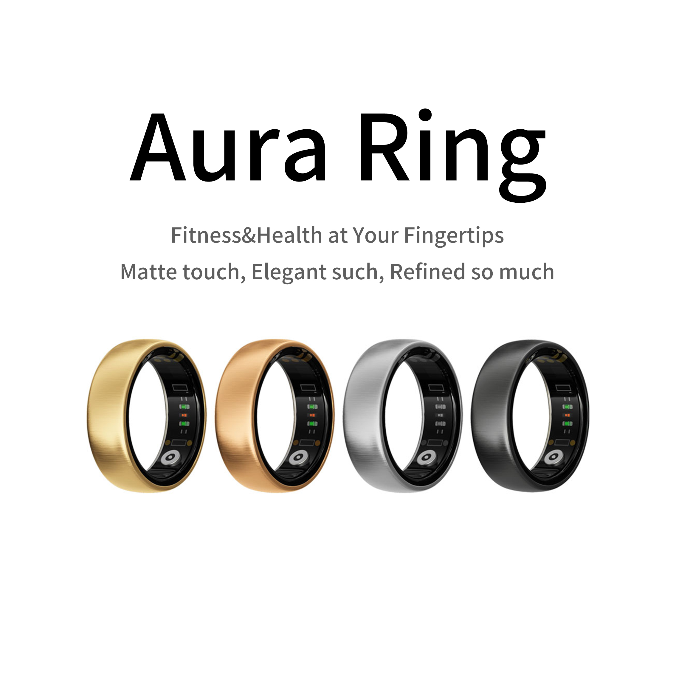 Gymnastics Rings - AURA Matt Smart Ring Fitness Sport
