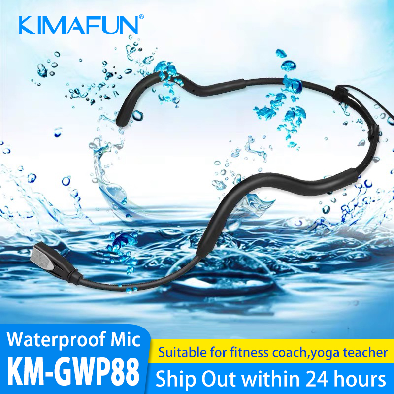Yoga Fitness Teacher - KIMAFUN 2.4G draadloze headsetmicrofoon, waterdichte, zweetbestendige