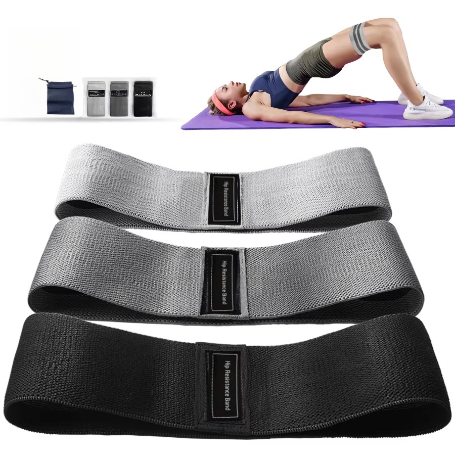 Yoga Fitness Stretching Strap - Basis stoffen weerstandsbanden voor heupen, billen,