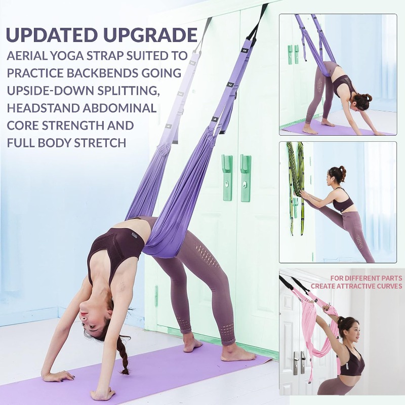 Yoga Fitness Stretching Strap - Verstelbare Aerial Yoga Hangmat Set Pilates