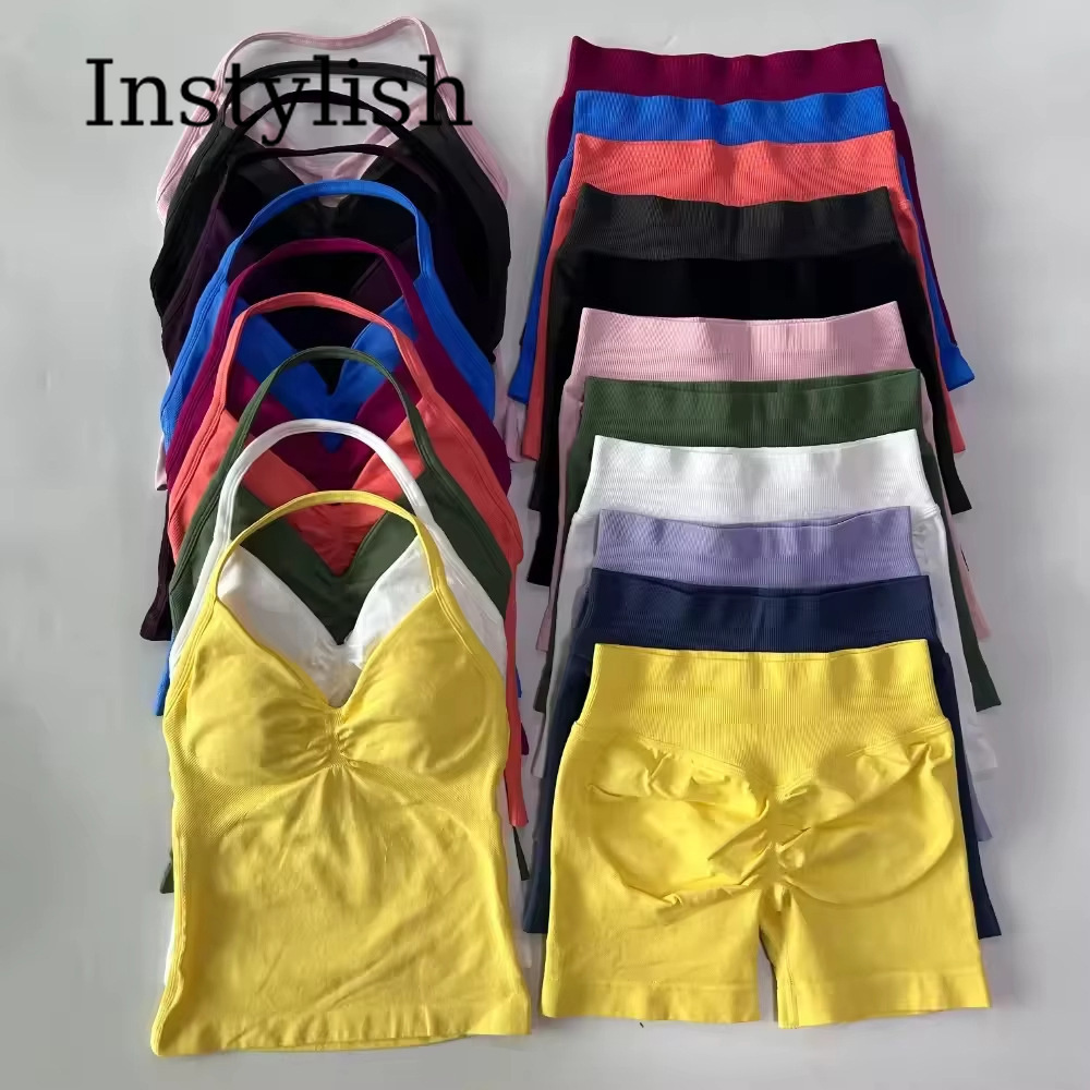 Yoga & Fitness Classes By Niharika Zirakpur Reviews - Dames Seamless Yoga 2-delige Set Halter