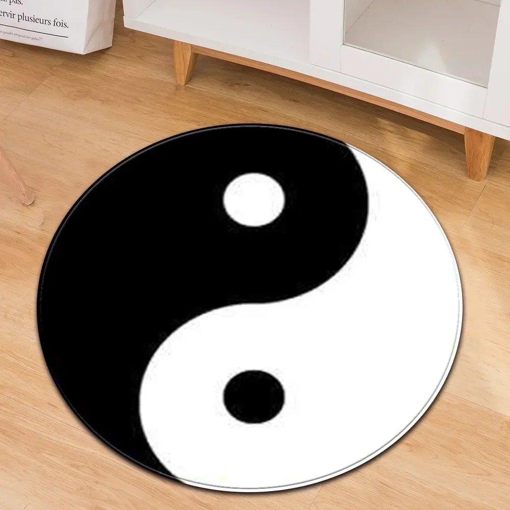 Yin Yang Taiji rond tapijt blo - Yoga Fitness Model recensie en prijs