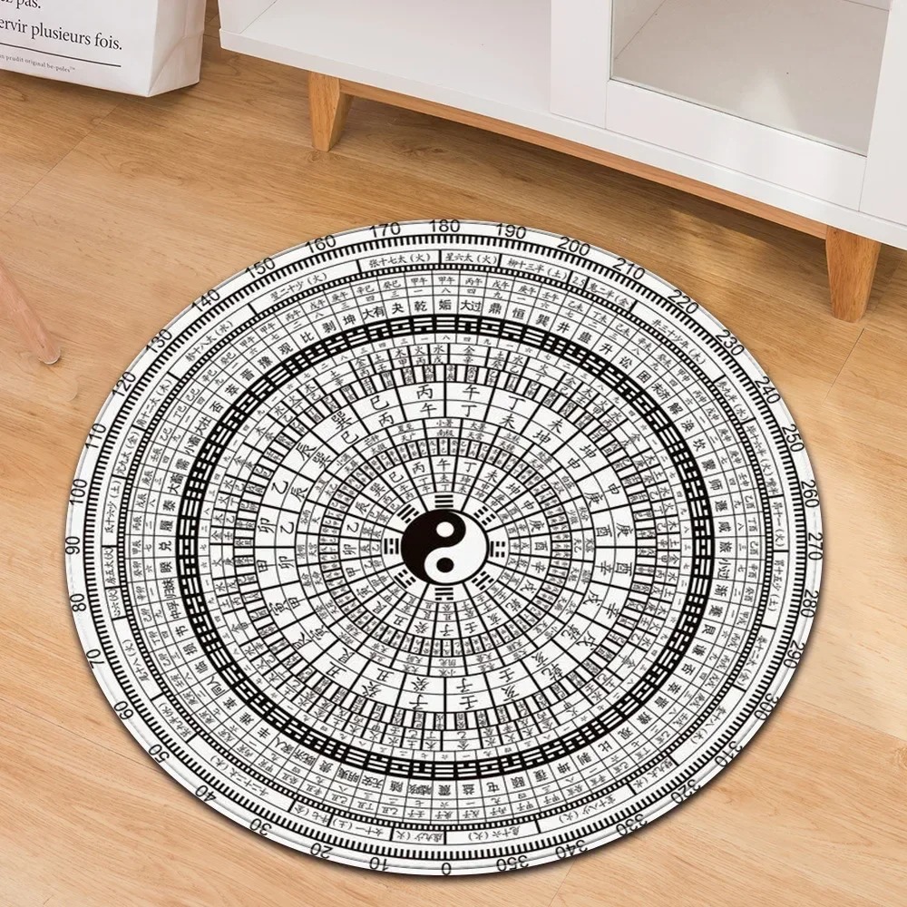 Yin Yang Taiji rond tapijt blo - Yoga Fitness Model recensie en prijs