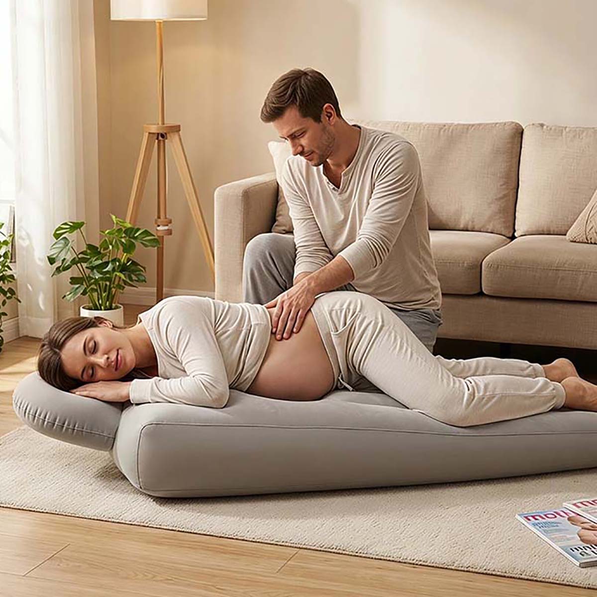 Opblaasbaar zwangerschapskusse - Yoga Fitness Mat recensie en prijs
