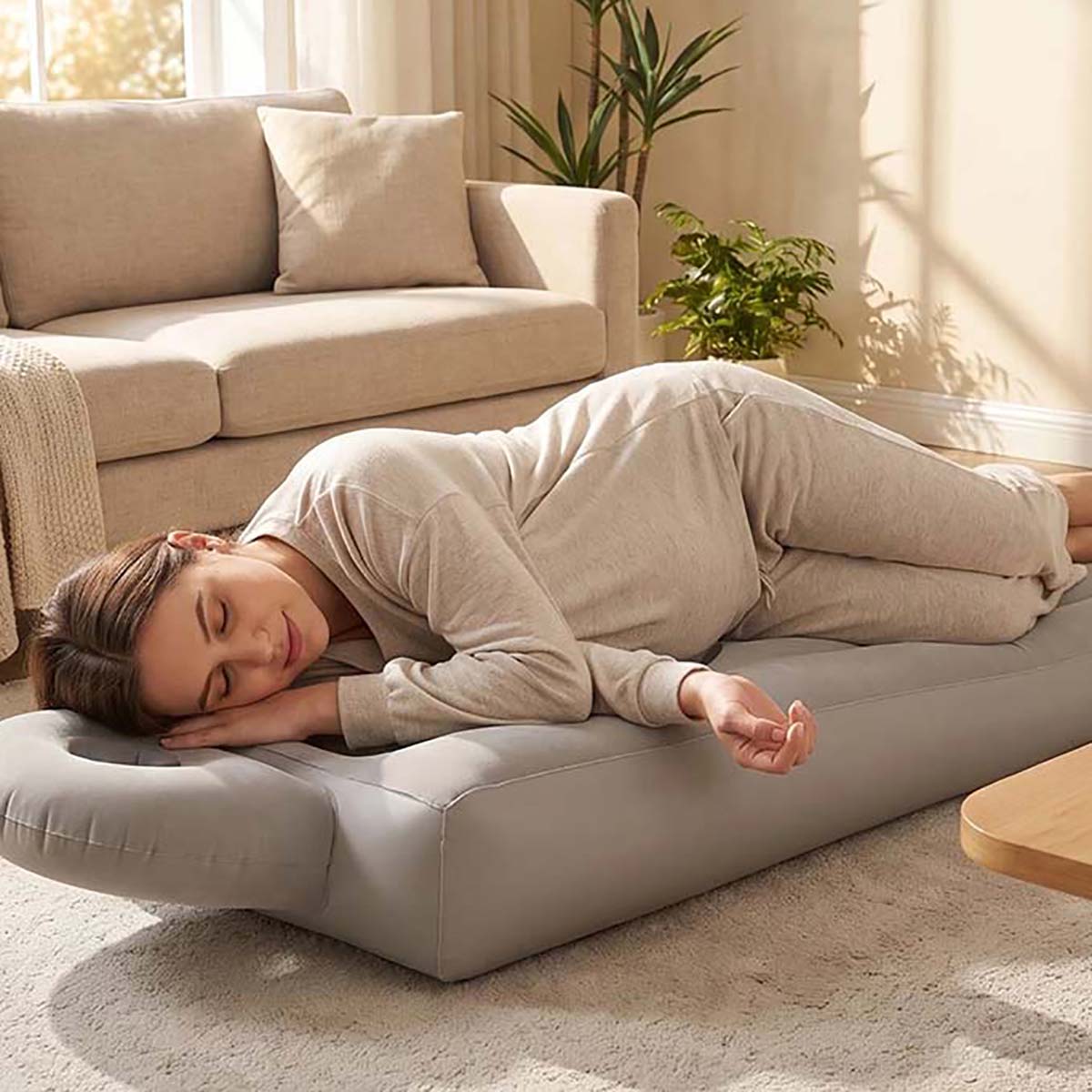 Opblaasbaar zwangerschapskusse - Yoga Fitness Mat recensie en prijs