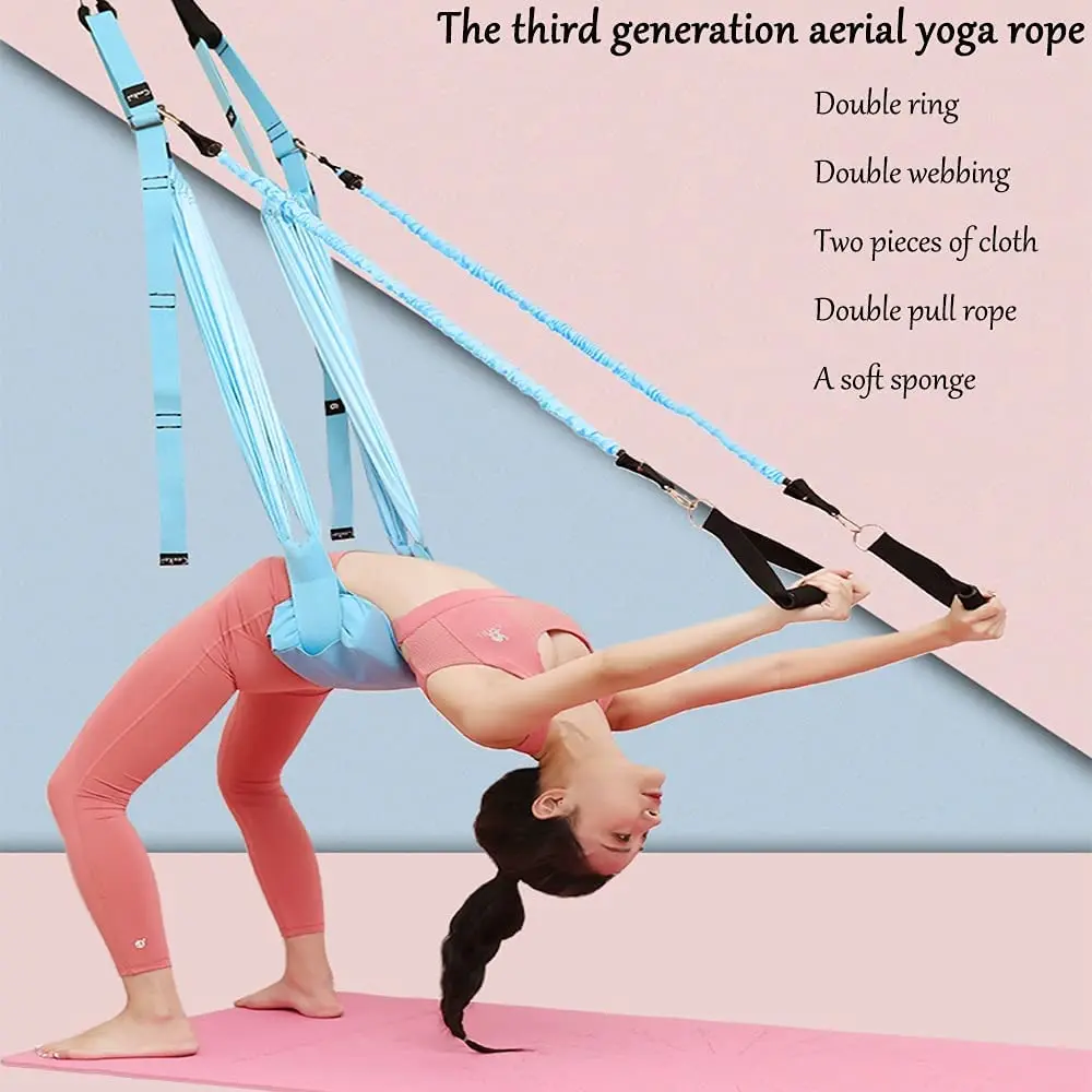 Verstelbare Antenne Yoga Riem  - Yoga Fitness Stretching Strap recensie en prijs